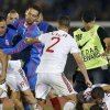 UEFA: Meciul Serbia - Albania omologat 3-0, trei puncte retrase gazdelor, ambele federatii amendate